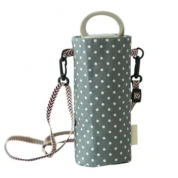 Чанта за една чаена Чаша Памучен Бельо Холщовая Чанта за Вода preotect your cup Toggle Shoulder Back Cross Tea Cup Bag durable